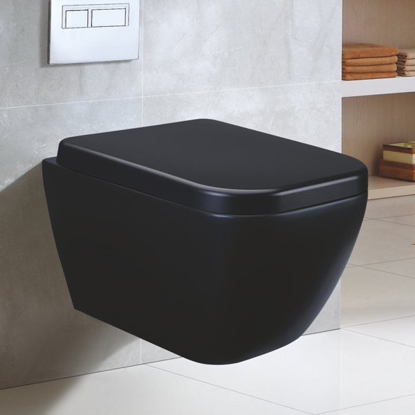 black commode seat